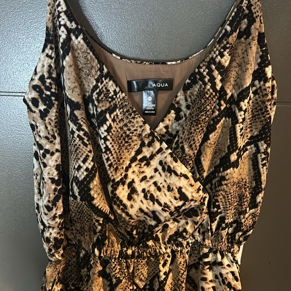 Aqua Snake Print Jumpsuit - Picture 4 of 11